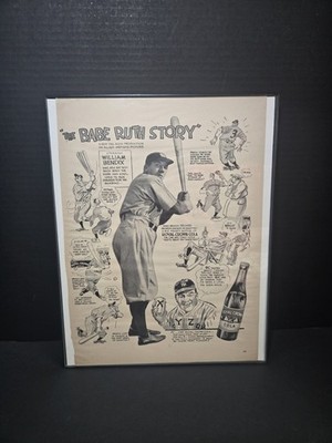 ROYAL CROWN COLA 1948 - THE BABE RUTH STORY - WILLIAM BENDIX - 14x11