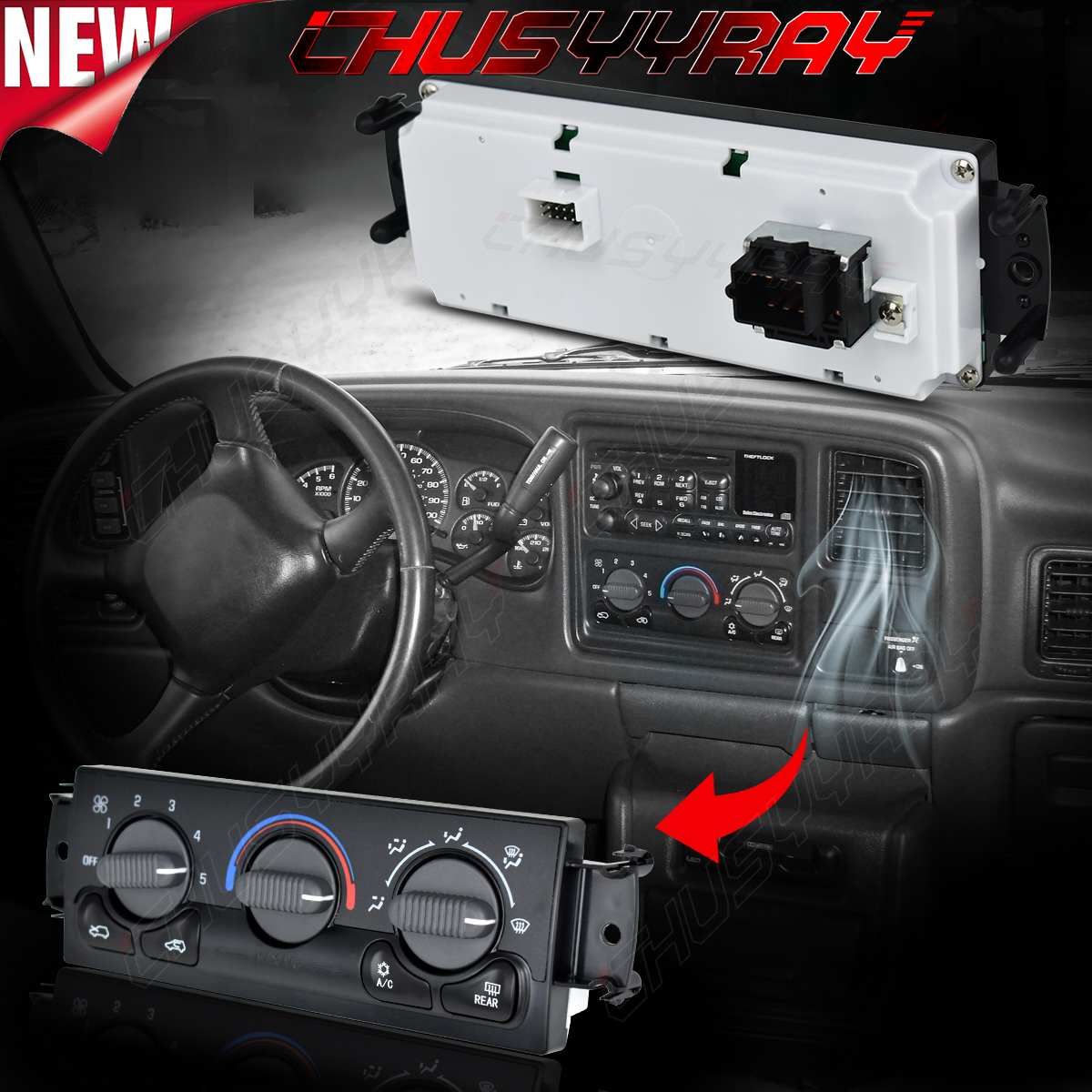 A/C Heater Climate Control Module Vehicle HVAC Temperature Control Unit