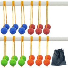 12 Pack Ladder Balls Ladder Toss Balls Ladder Ball Balls with Storage Bag for...