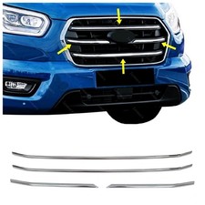 Pour FORD TRANSIT MK8 2019 et plus Calandre Chromé Grille 4 pcs INOXY
