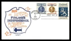 Mayfairstamps US FDC 1967 Finland Anniv Gustaf Mannerheim Combo First Day Cover