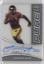 2015 Leaf Trinity Pure Auto Charcoal Javorius Allen #PA-JA1 Auto 9cf