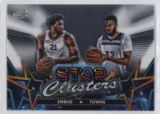 2023 Topps Cosmic Chrome Star Clusters Karl-Anthony Towns Joel Embiid #SC-6 14mf