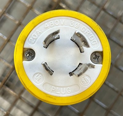 Legrand Plug 20a 480v 3 Phase Male