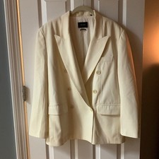 ISABEL MARANT Double Breasted Blazer Cream Size 42