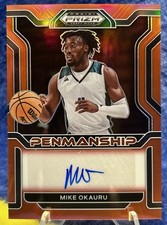 2022-23 Prizm Draft Picks College Penmanship Auto Red #CP-MOK Mike Okauru /199