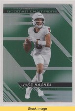 2022 Upper Deck Goodwin Champions Platinum Rainbow Green Jake Haener READ f4k