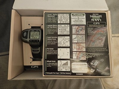 Casio PRT-2GP Satelite Navi GPS 1999: RARE COMPLETE SET - Brand New Boxed