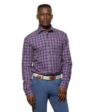 johnnie-O Lexington Top Shelf Button Up Shirt Mulberry/M Purple