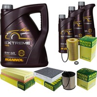 Inspektionspaket 8L Mannol Extreme 5W-40 FüR Mercedes W163 ML 270 CDI