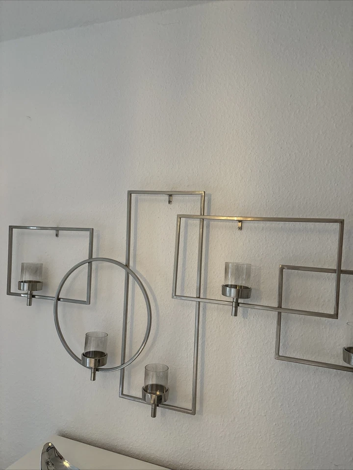 Fink Wandkerzenhalter 5 Flammig Metall Verchromt Gebraucht Sehr Guter Zustand - Bild 3 von 3