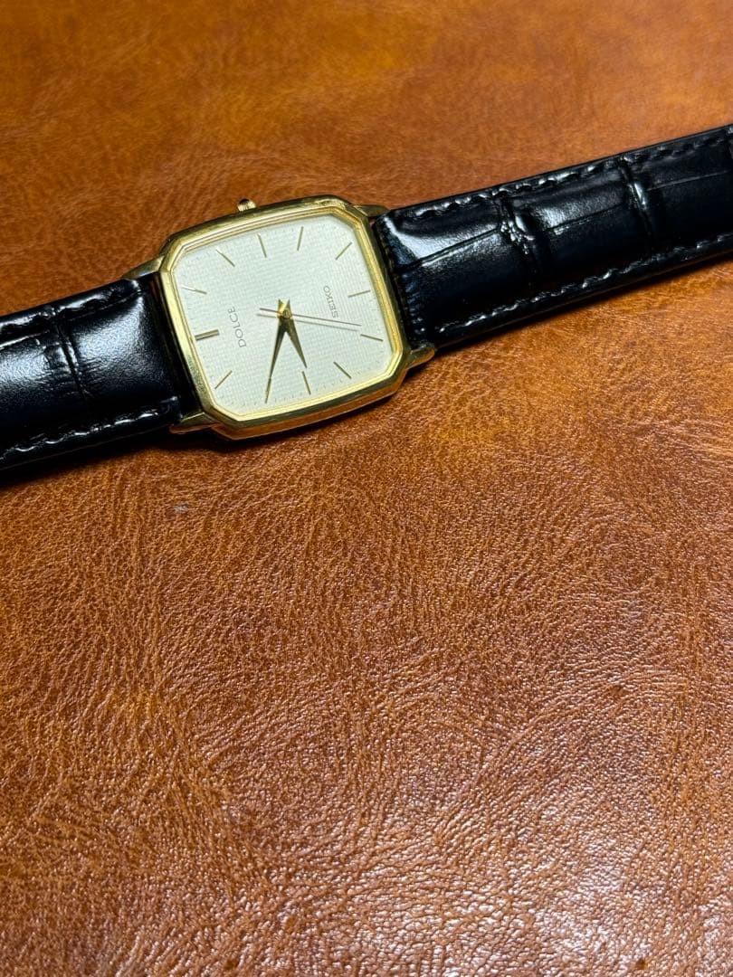 Seiko Dolce A144 Rectangular Timepiece Vintage Qu… - image 6