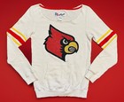 LOUISVILLE CARDINALS BLING SWEATSHIRT WOMENS MEDIUM MADE BY E5 COLLEGE CLASSICS — photo 1