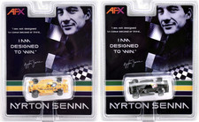 AFX Mega G Ayrton Senna Lotus 97T 1985  99T 1987 HO Slot Car AFX22113-22114  