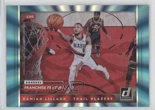 2021 Panini Donruss Franchise Features Holo Teal Laser Damian Lillard #14 08rf