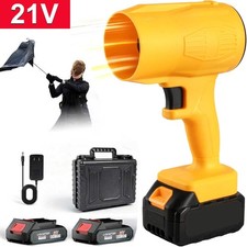 500000RPM Cordless Leaf Blower 700CFM 1500G Air Turbo Blower with 2 Batteries