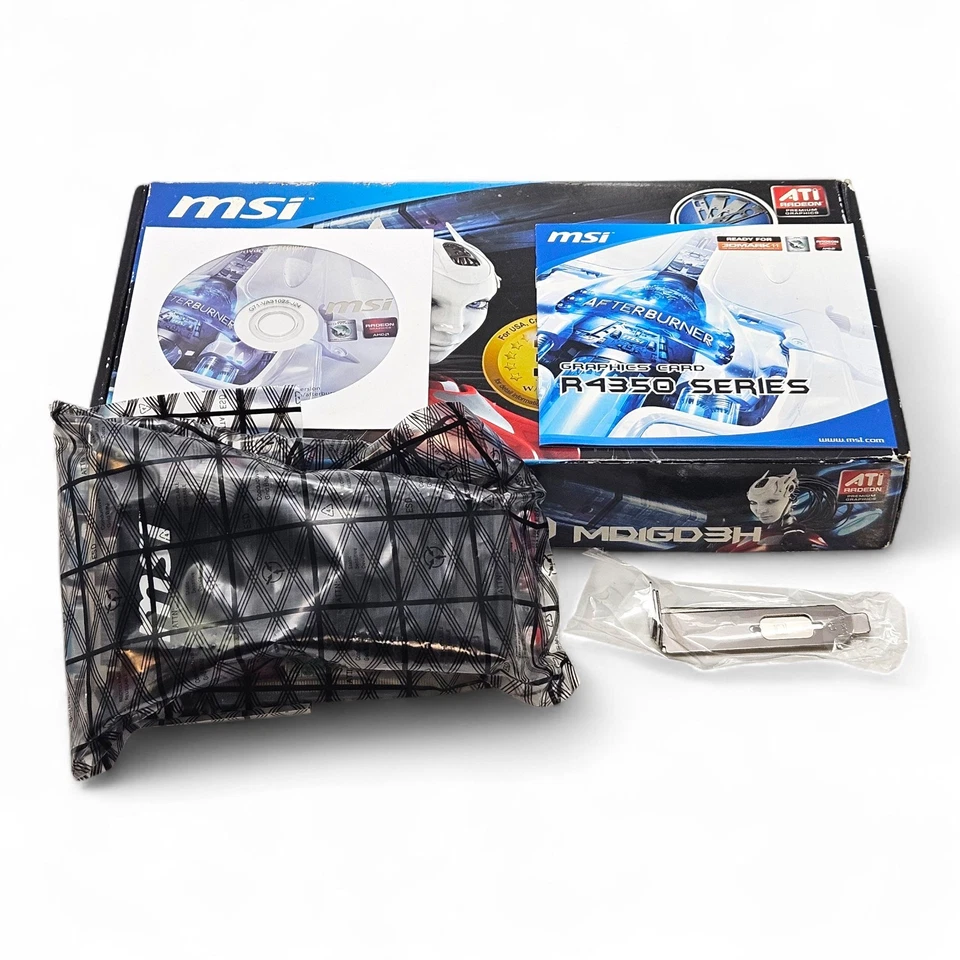 MSI ATI Radeon HD R4350-MD1GD3H/LP 1GB DDR3 PCI-E 2.0 x16 HDMI / DVI / VGA - Image 2 of 4