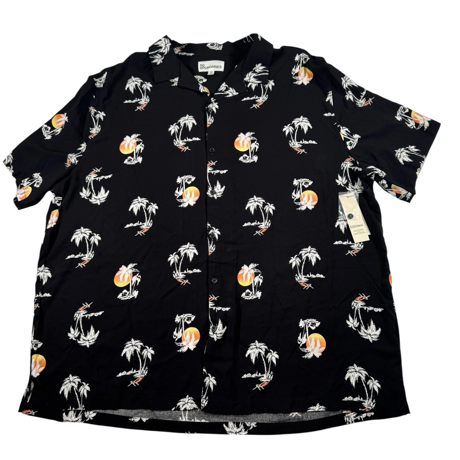 NWT No Boundaries - Men's - Hawaiian Rayon Shirt - Size:3XL (54/56) Button Up