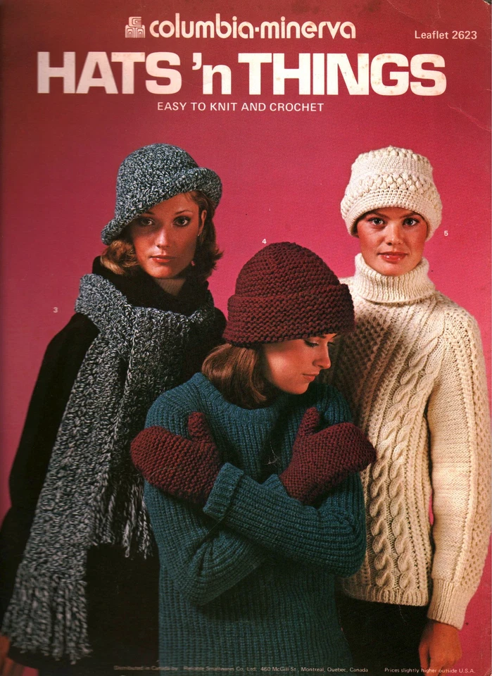 Hats 'n Things Easy to Knit & Crochet | Columbia Minerva 2623 - Image 3 of 3