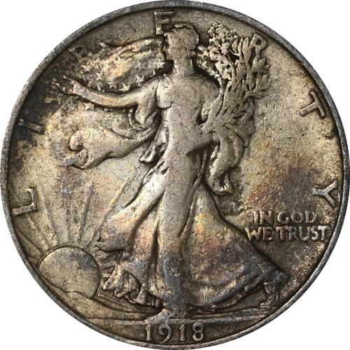 1918-P Walking Liberty Half Dollar — photo from the most recent tracked eBay sale