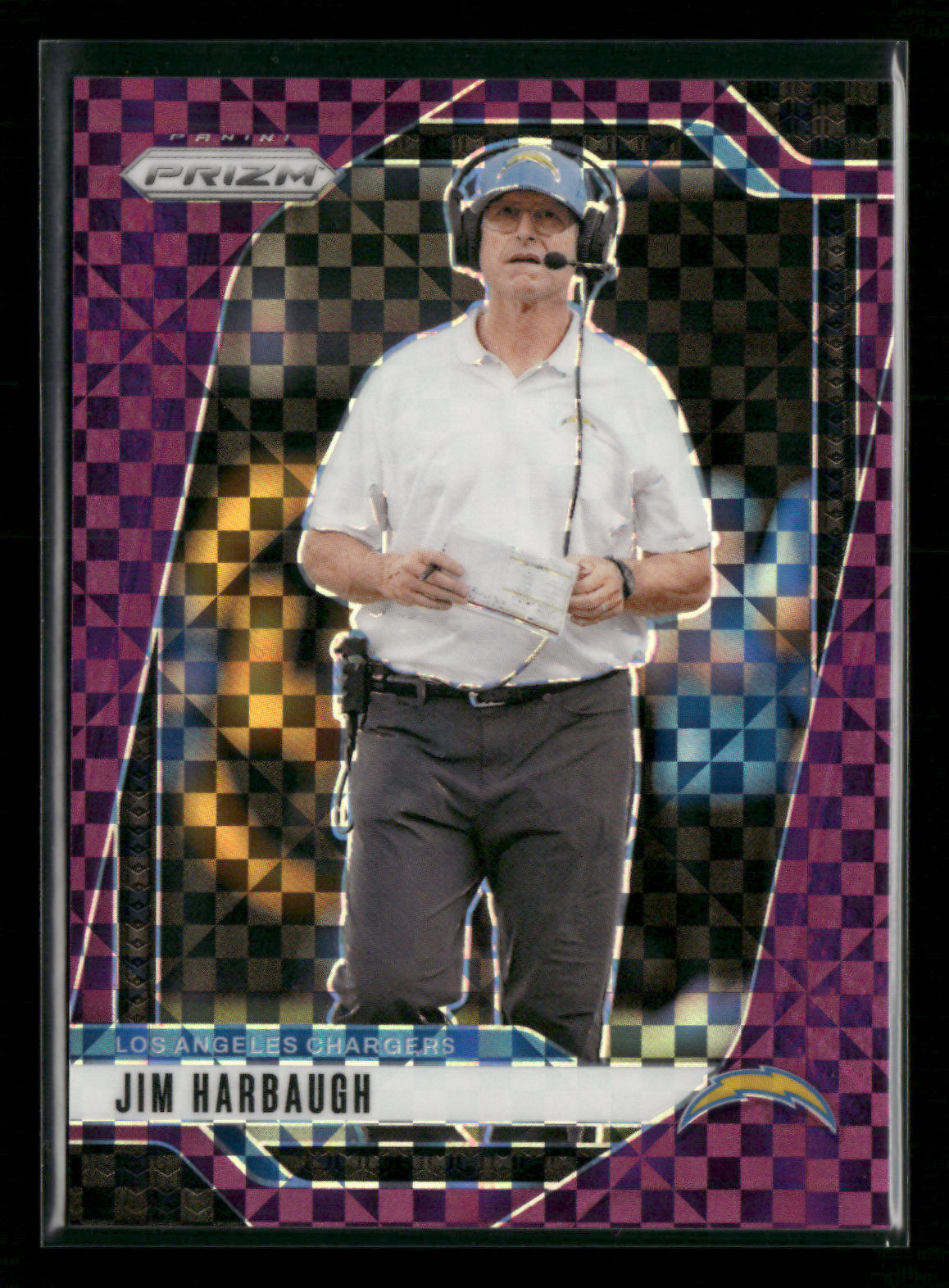 2024 Panini Prizm Football Jim Harbaugh Purple Power Prizm 44/49 [cikeE36