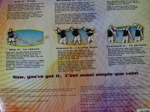 Wham-O Frisbee Dyn-O-Glow 130g Space Design Clear/Black Glow In The Dark NEW T1 - Picture 6 of 6