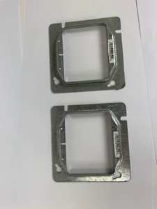 Raco Square Steel 2 gang Box Cover For Two Wiring Devices