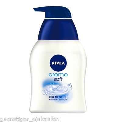 (11,67 /L) 250ml Nivea Creme Soft Cremeseife Flüssigseife Duft Pumpspender