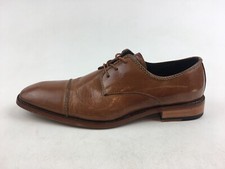 STACY ADAMS Brayden Cap Toe Oxfords Men's Size 9.5 M - Tan 3590