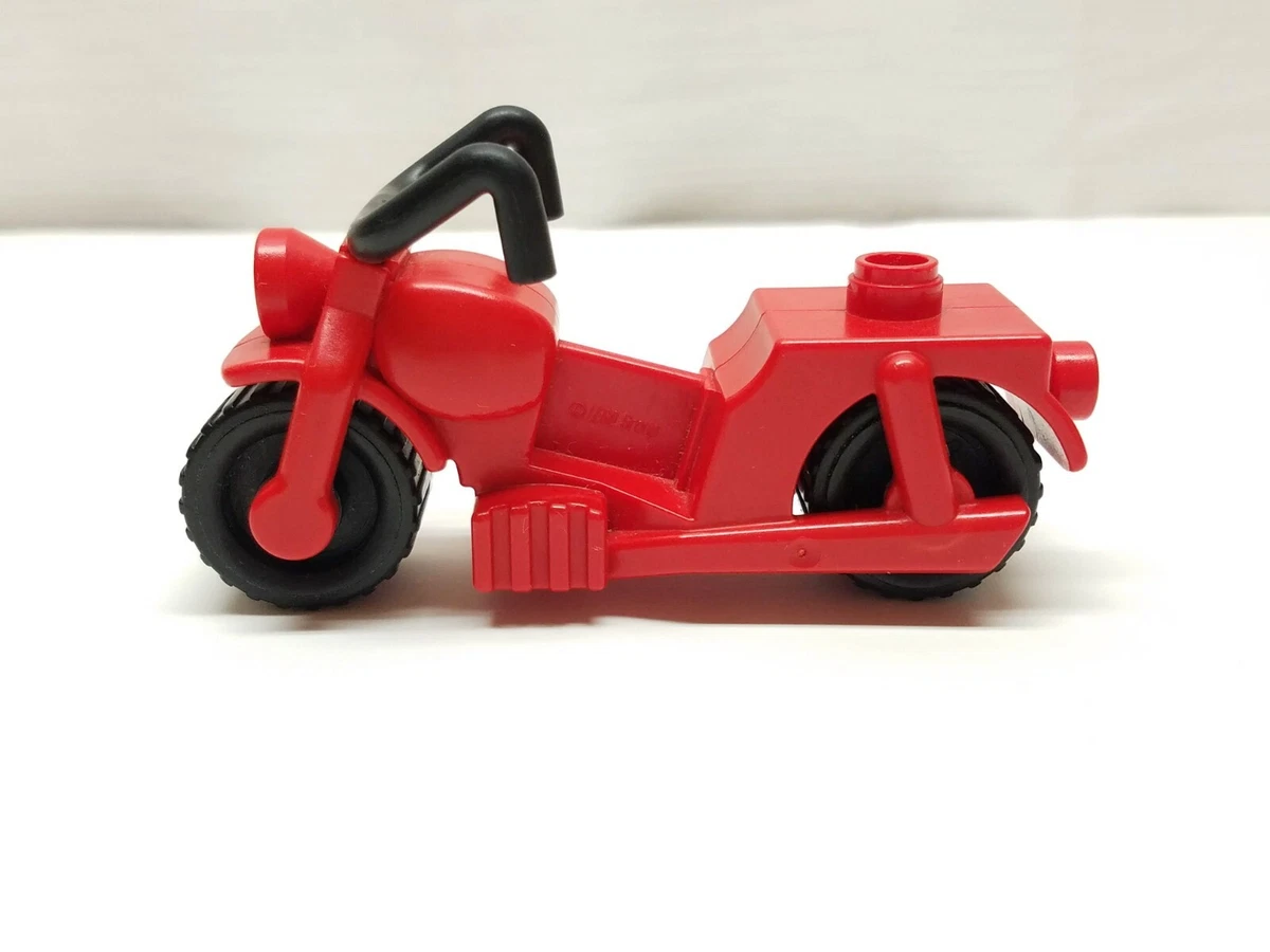 Lego Duplo Red Motorcycle Bike Vehicle Toy Black Block Blocks eBay