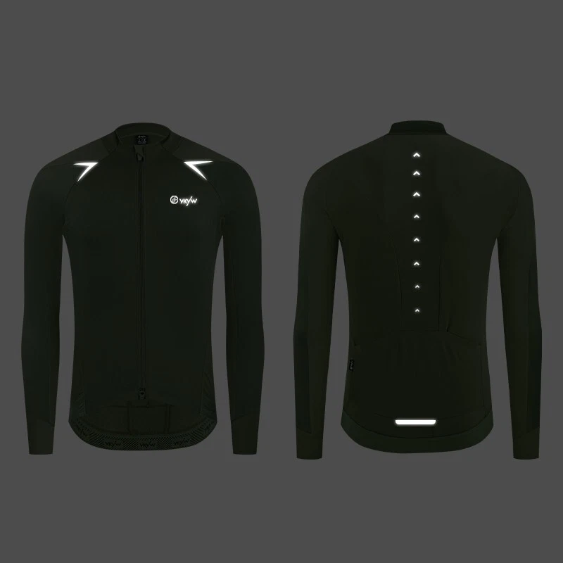 YKYWBIKE Men's Windproof Cycling Jacket Rainproof Mtb Fleece Coat Bike jersey - Image 2 of 4