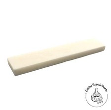 Bone Nut Blank For Fender Style Guitar 2" x .4" x .14" - Bleached Bone