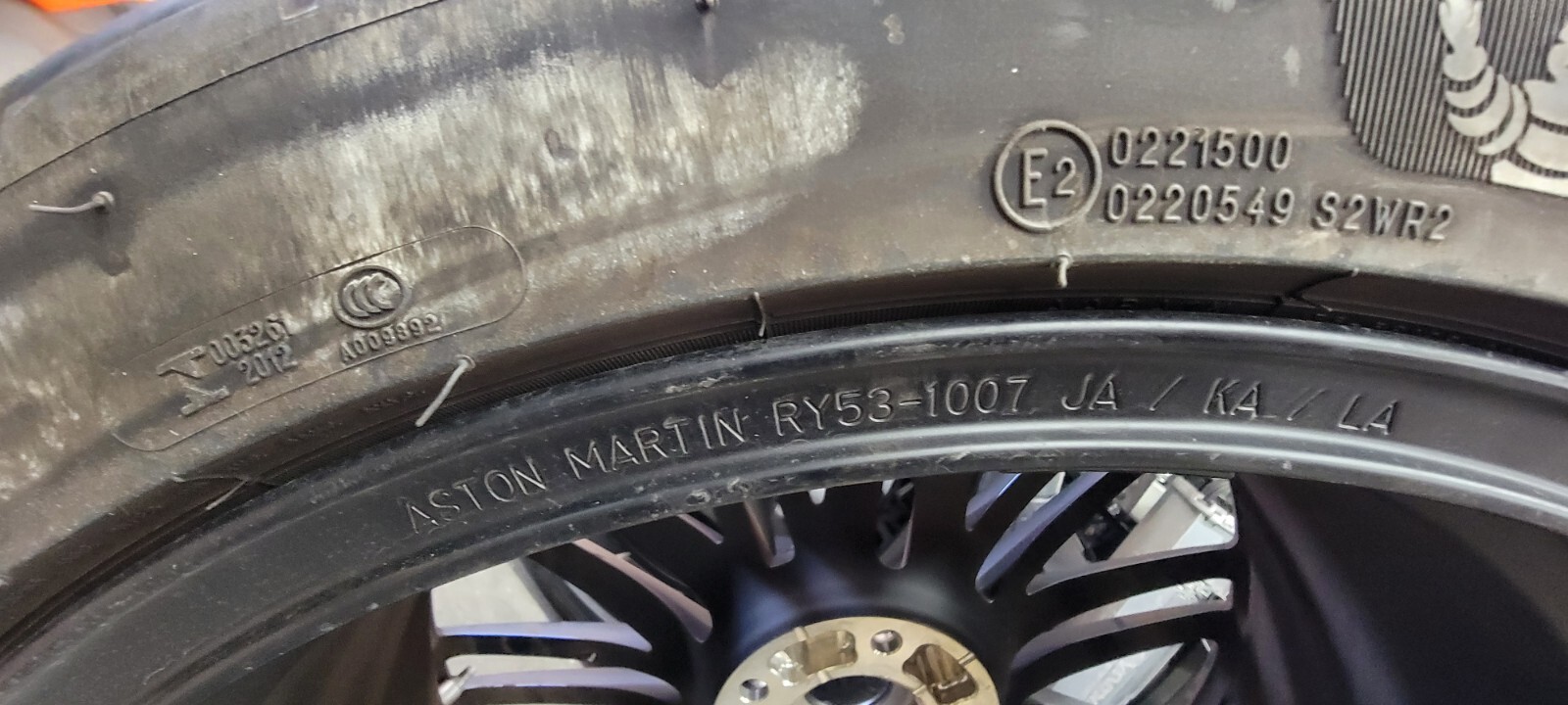 ASTON MARTIN DB12 WHEEL AND TIRE WHEEL RIM OEM 