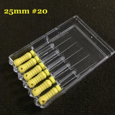 10 Packs K-Files 25mm #20 Stainless Steel Dental Endo Root Canal Hand Files