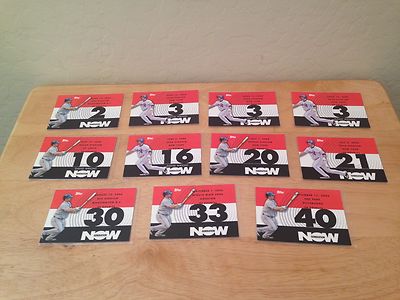 2007 Topps DAVID WRIGHT Now Generation Insert Lot of 11 Cards 
