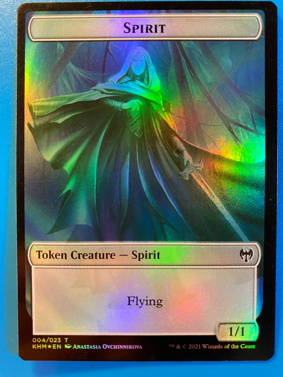 MTG 1x FOIL Treasure   Spirit Token Kaldheim Magic the Gathering Card x1 NM
