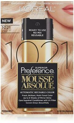 2X L'Oreal Paris Superior Preference Mousse Absolue, #1021 Lightest Icy Blonde