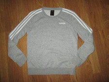 Boys ADIDAS fleece lined athletic crewneck sweatshirt S Sm
