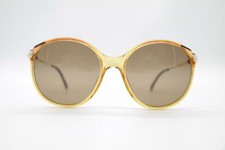 Vintage Viennaline 1347 10 Brown Gold Oval Sunglasses Glasses NOS
