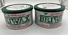 Briwax - Silver Gray Furniture Wax Polish, 1 Pound (Pack of 2), 16 Ounce