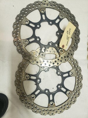 06-07 ZX10R FRONT BRAKE ROTORS ROTOR OEM LEFT RIGHT DISCS DISC