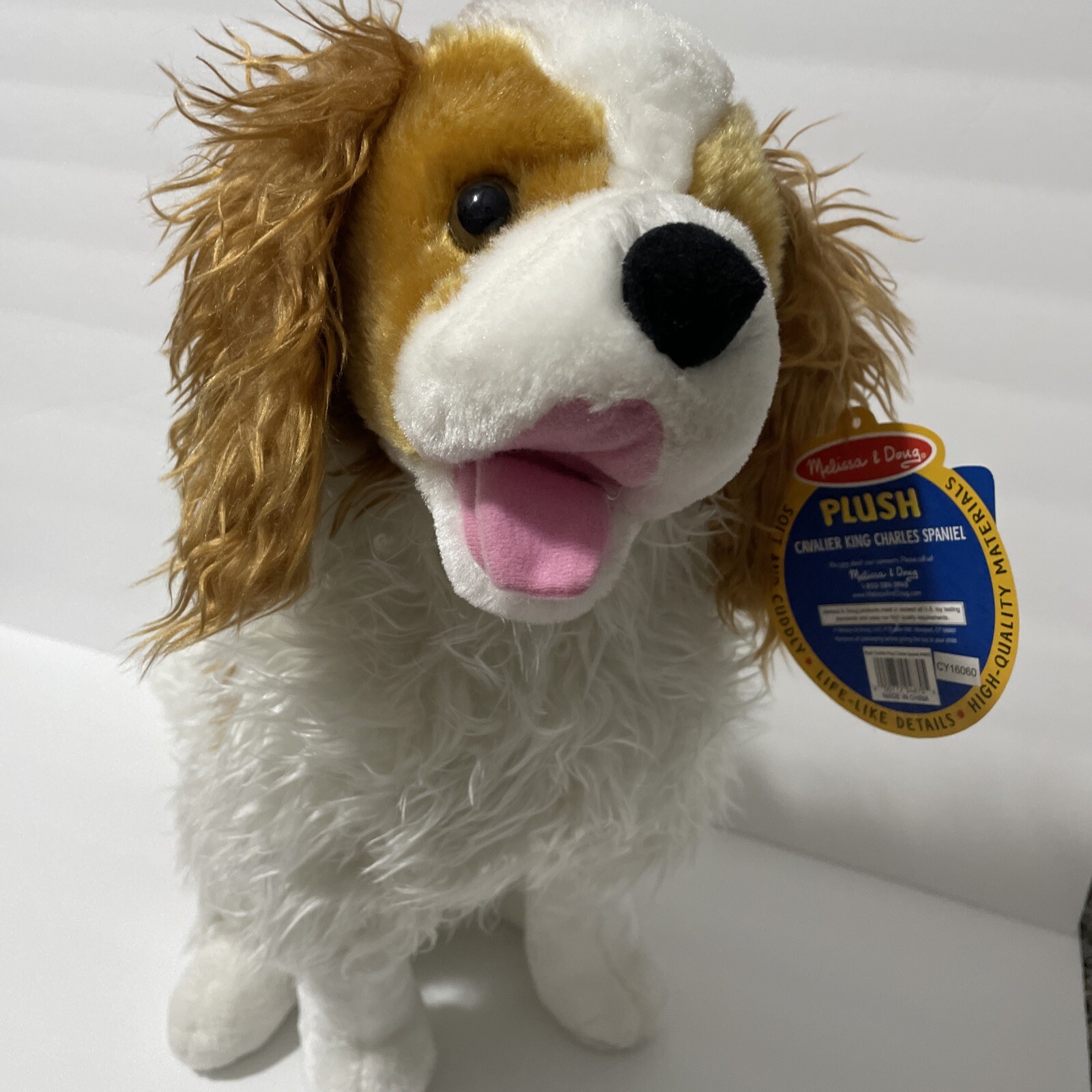 Melissa & Doug Cavalier King Charles Spaniel Realistic Plush Dog