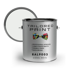 RAL9003 Signal White Direct To Metal 2k Brush or Spray On Paint MATT Smooth