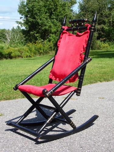 Antique 19th Century Victorian Ebonized Eastlake Rocker Rocking Chair ...