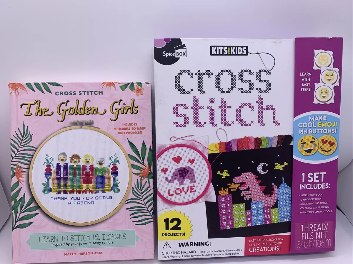 Cross Stitch Kits-The Golden Girls, Stylish Hand-Stitch Creations 24  Projects