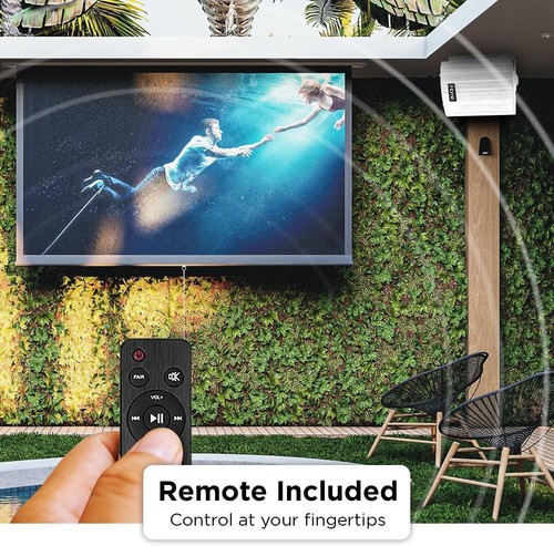 IHome Altoparlanti Bluetooth da Esterno 100 Watt Impermeabili da Parete per Patio - Foto 10 di 12