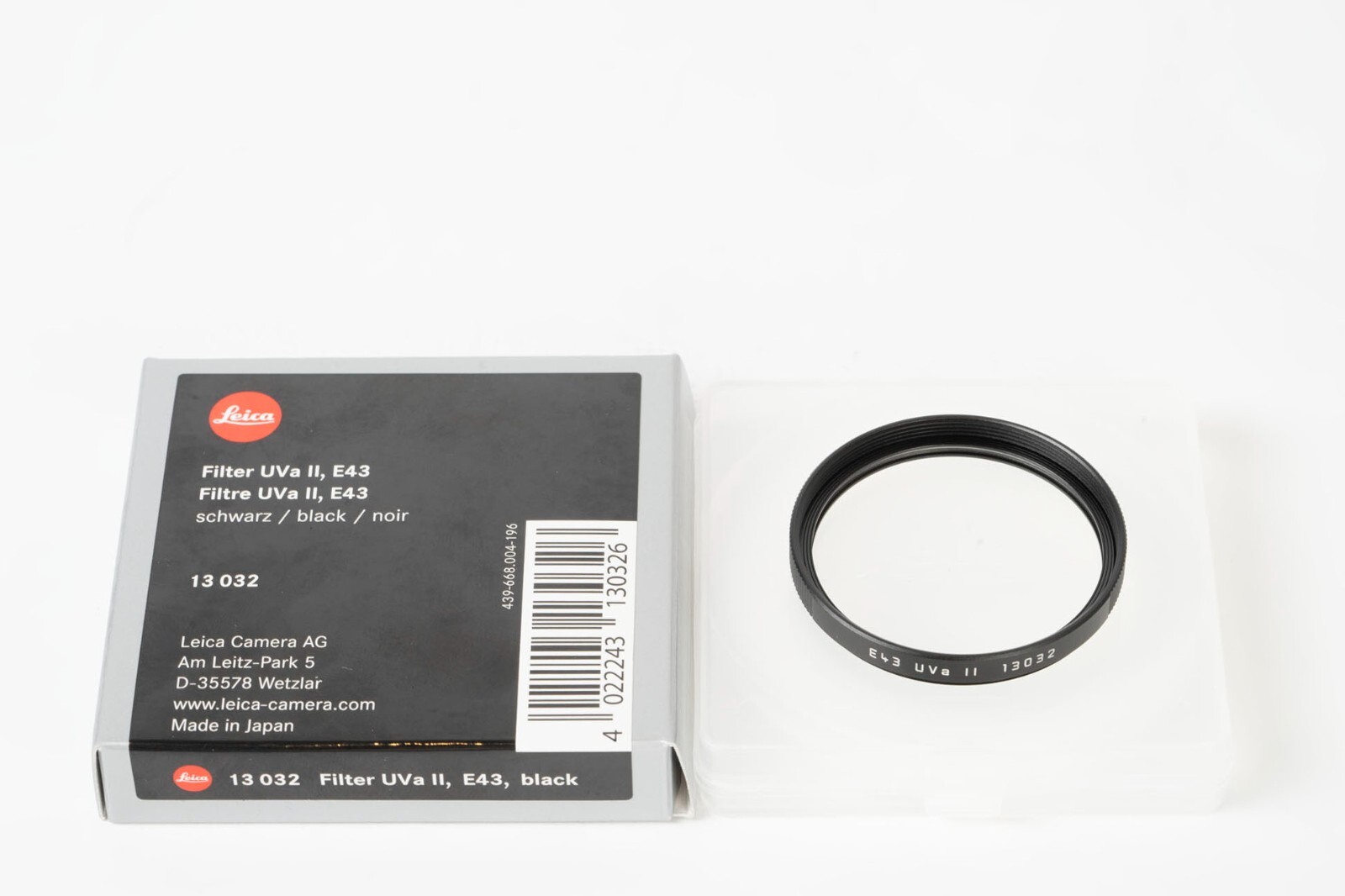 Leica E49 UVa II Filter (Black)