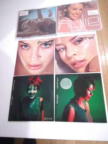 Kylie Minogue 6 X Australian CD Singles Breathe/Did It Again Spinning READ PLS