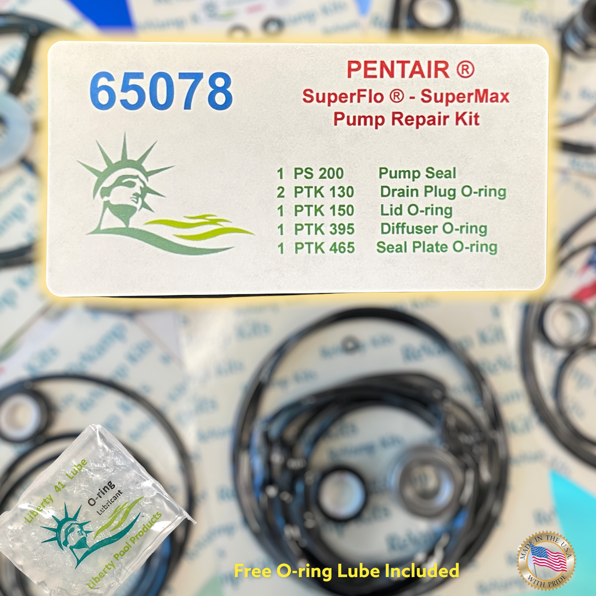 SuperFlo® & SuperMax® O-Ring Rebuild Kit For Pentair 65078 By