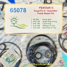 SuperFlo®  & SuperMax®  O-Ring Rebuild Kit For Pentair 65078 By Pooltek USA